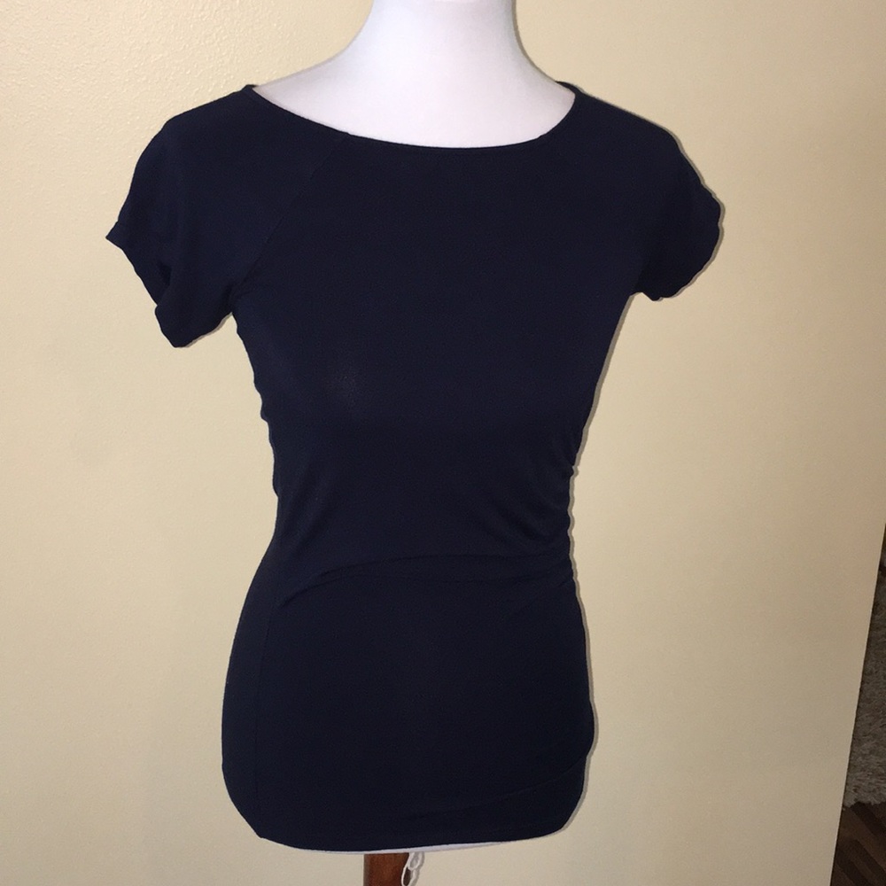 Ralph Lauren navy blue shirt sleeves top size S/P